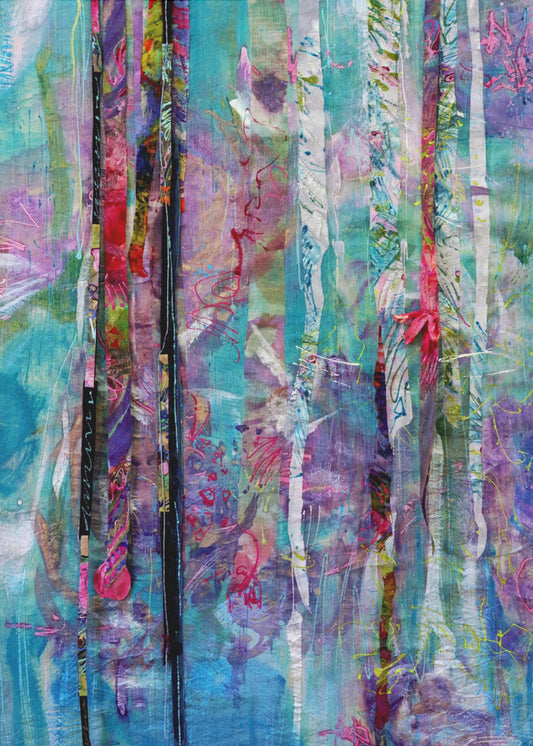 Bloei schittert park | Canvas