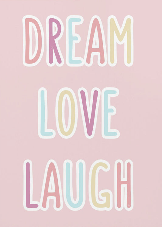 Droom Liefde Lachen | Canvas