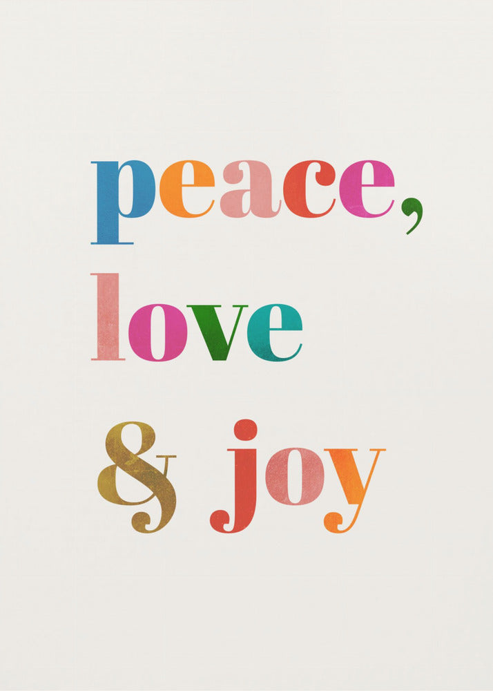 Peace, Love & Joy | Poster
