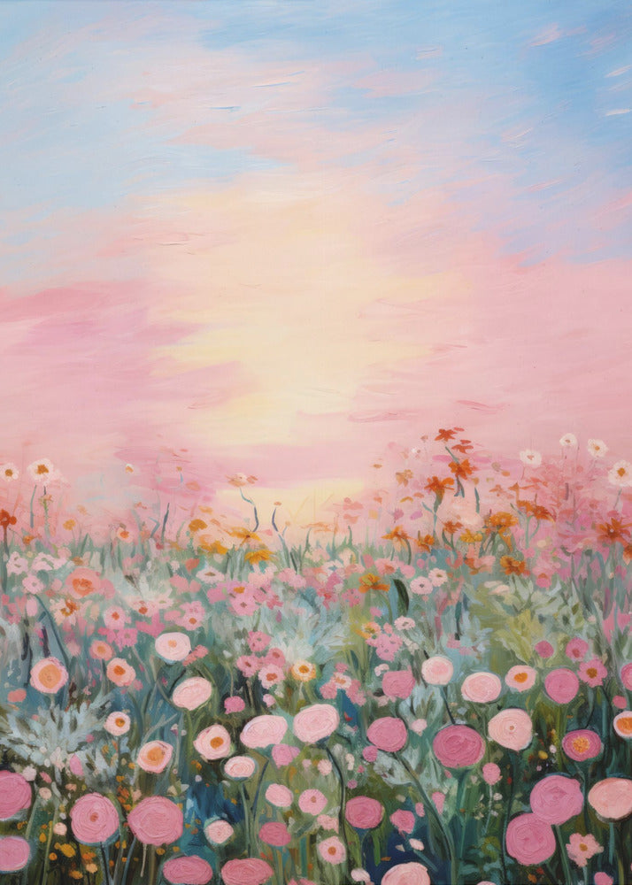 Bloesems in de schemering | Poster
