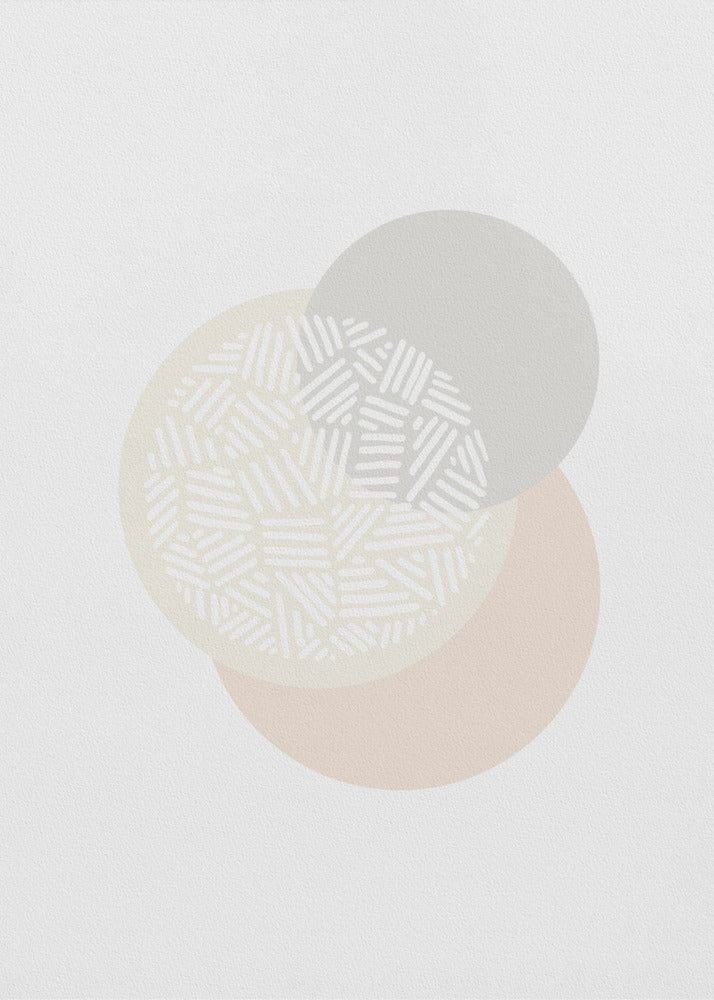 Geometrische gedempte kleuren IV | Poster