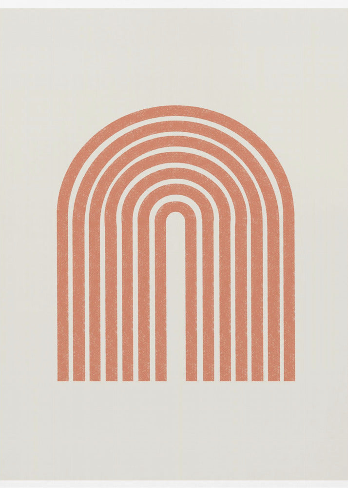 Retro booglijnen | Canvas