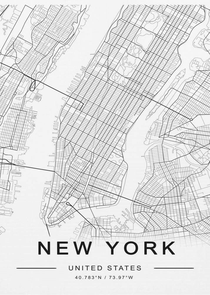 New York Map | Poster