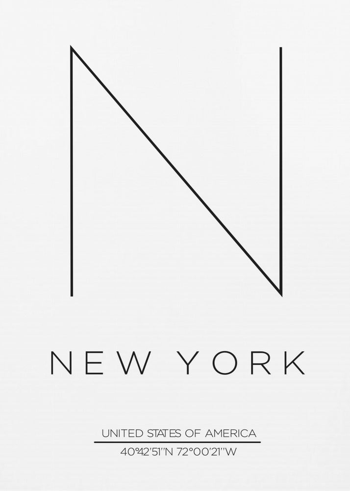 Minimalistisch NYC-ontwerp | Poster