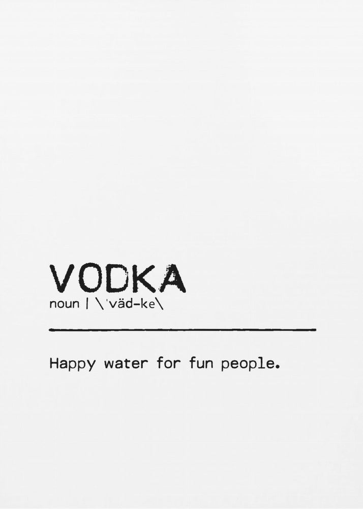 Citaat Wodka Plezier | Canvas