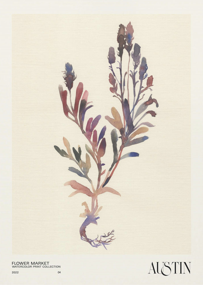 Collectie aquarelprints. Bloemenmarkt - Austin | Canvas