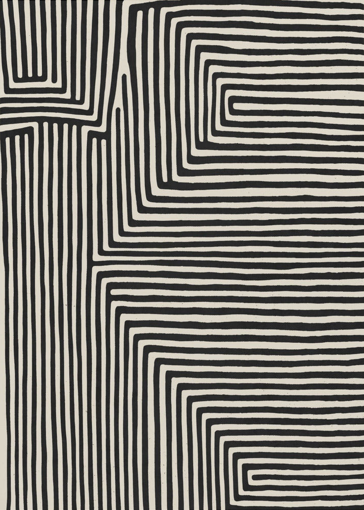 Lineair labyrint | Canvas