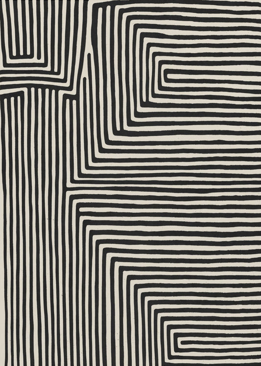 Lineair labyrint | Canvas