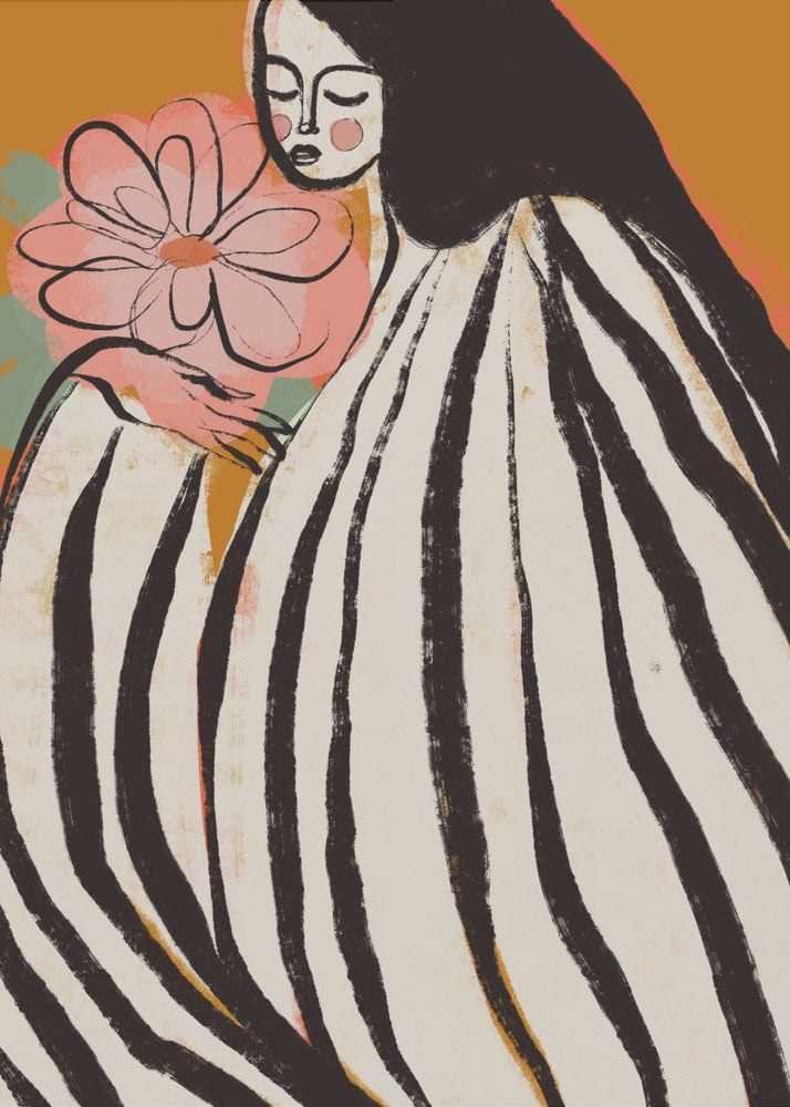 Gestreepte sereniteit | Canvas