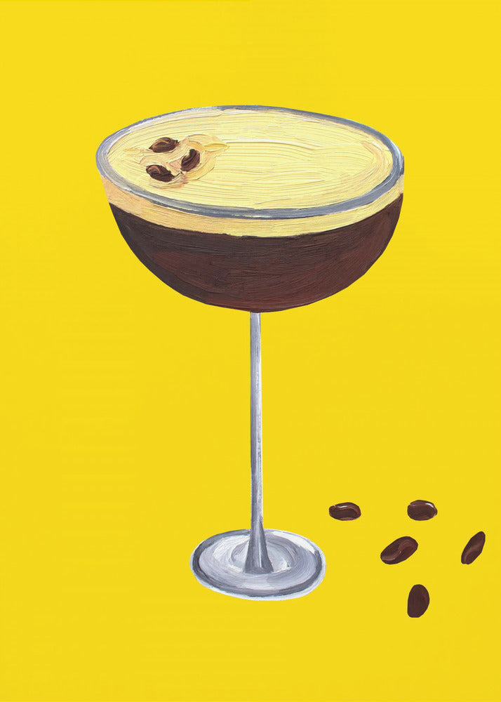 Espresso Martini Buttercup Geel | Poster