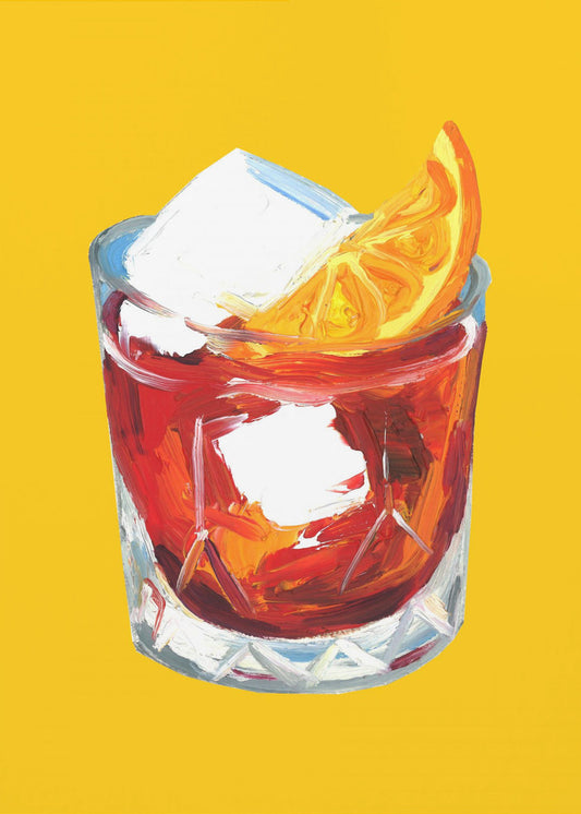 Negroni Sunshine Geel | Canvas