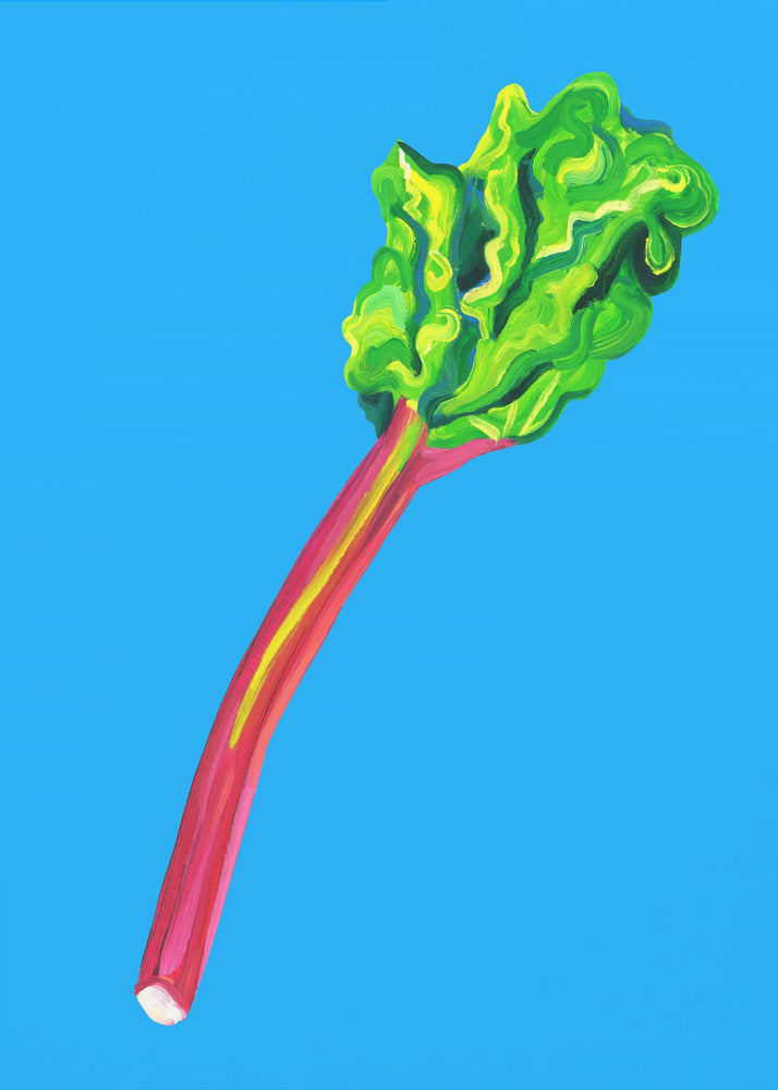Rabarber Lichtblauw | Poster