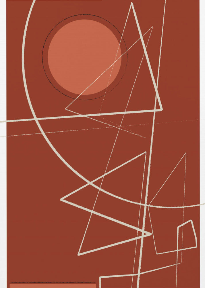 Geometrische eclips | Canvas