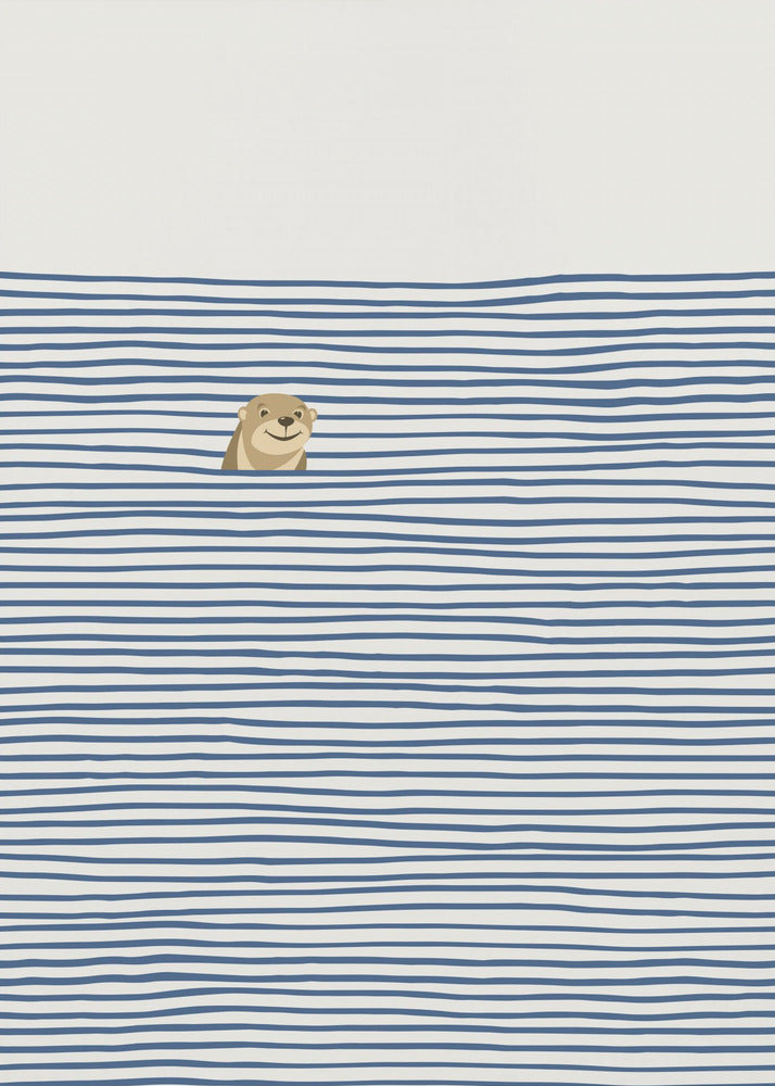 Otter in de golven | Poster