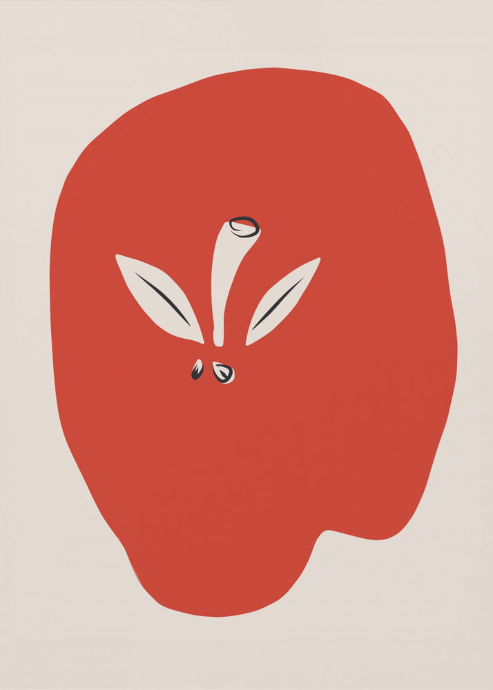 Grote rode appel | Poster
