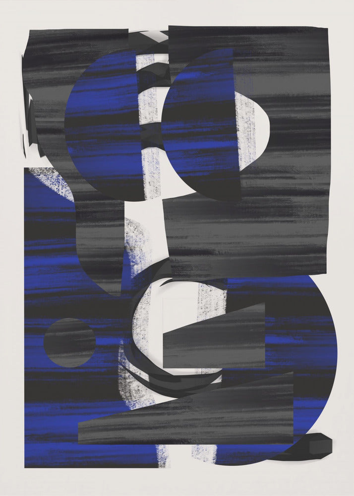 Abstracte streep minimale collage 28 | Canvas