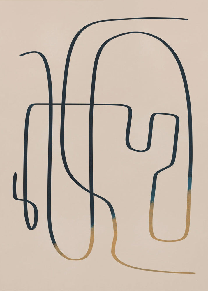 Lijnkunst Abstract | Canvas