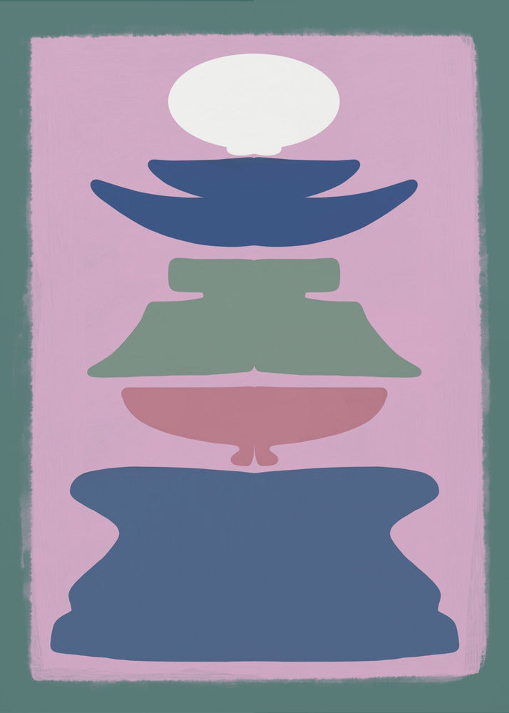 Opvallende kleurrijke vormen | Poster