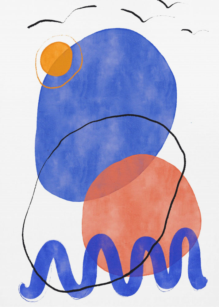 Abstracte Eenzaamheid | Canvas