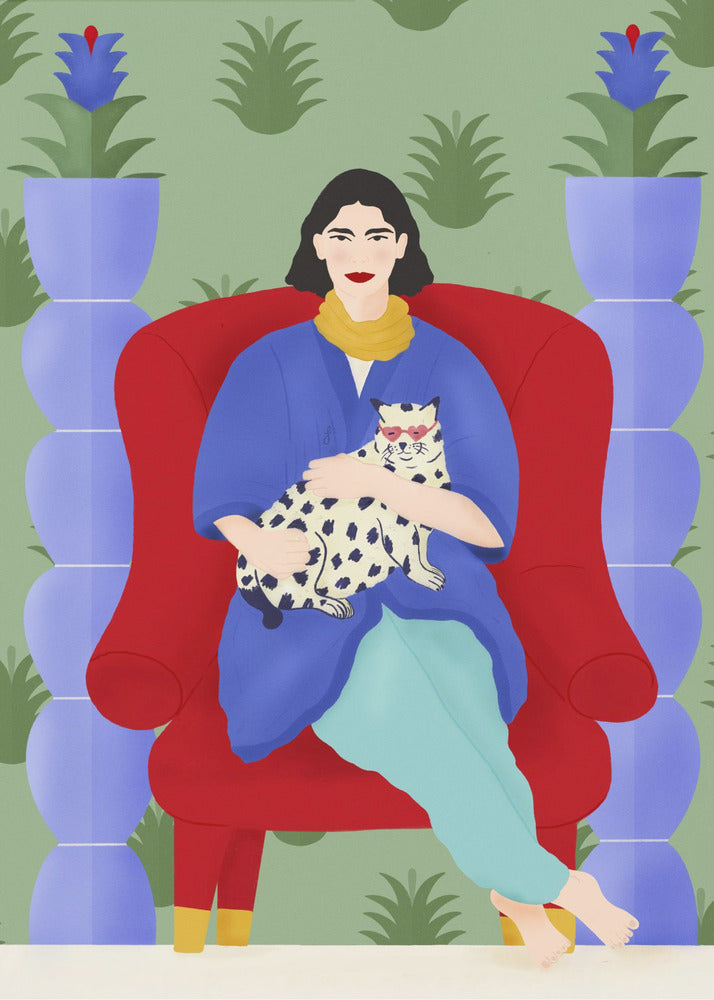 Kattenkoningin | Canvas