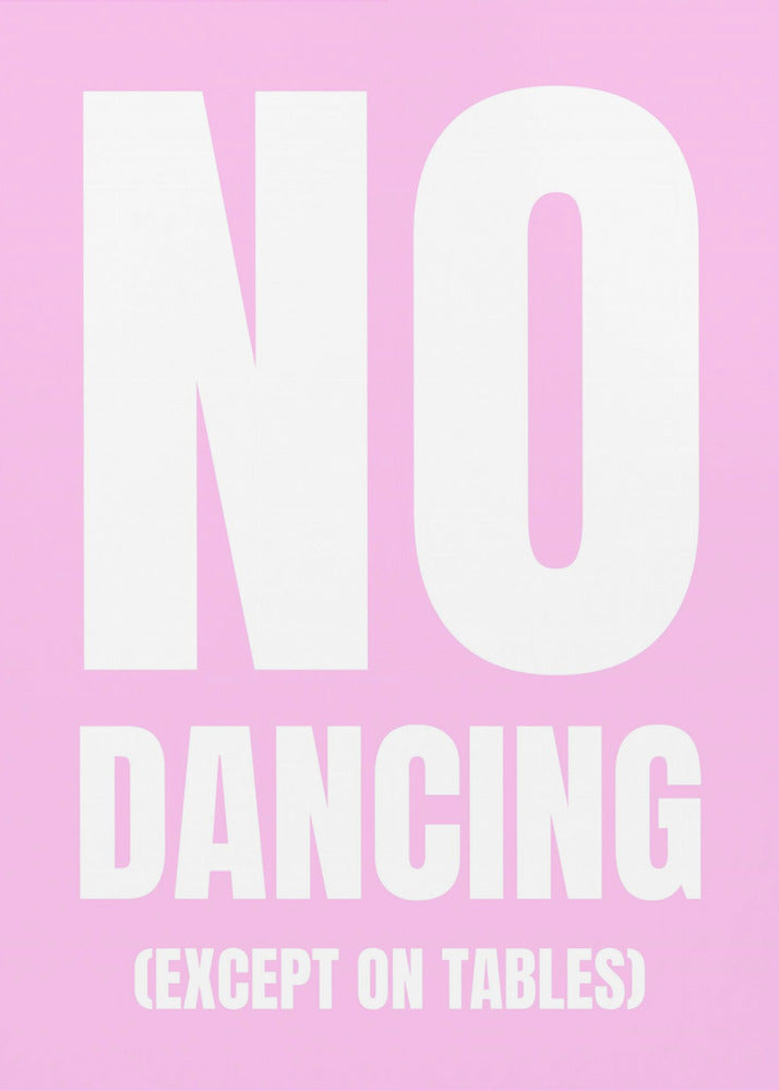 Alleen dansen op tafels | Poster