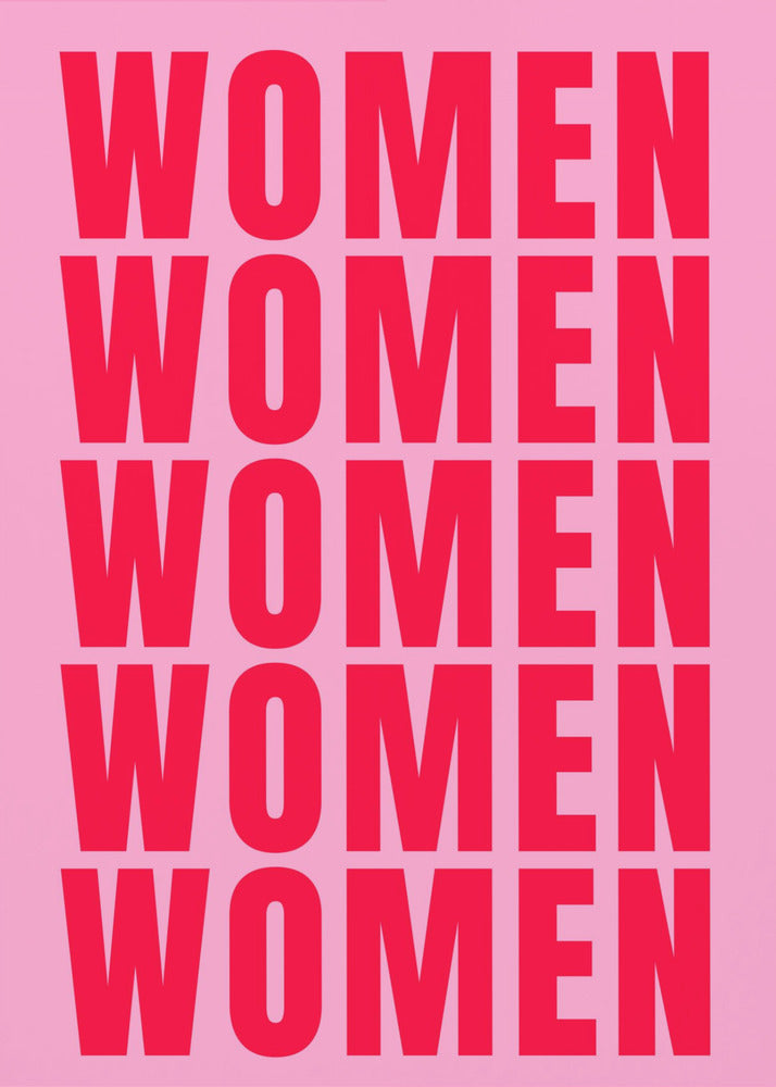 Vetgedrukte herhaling: Vrouwen | Poster