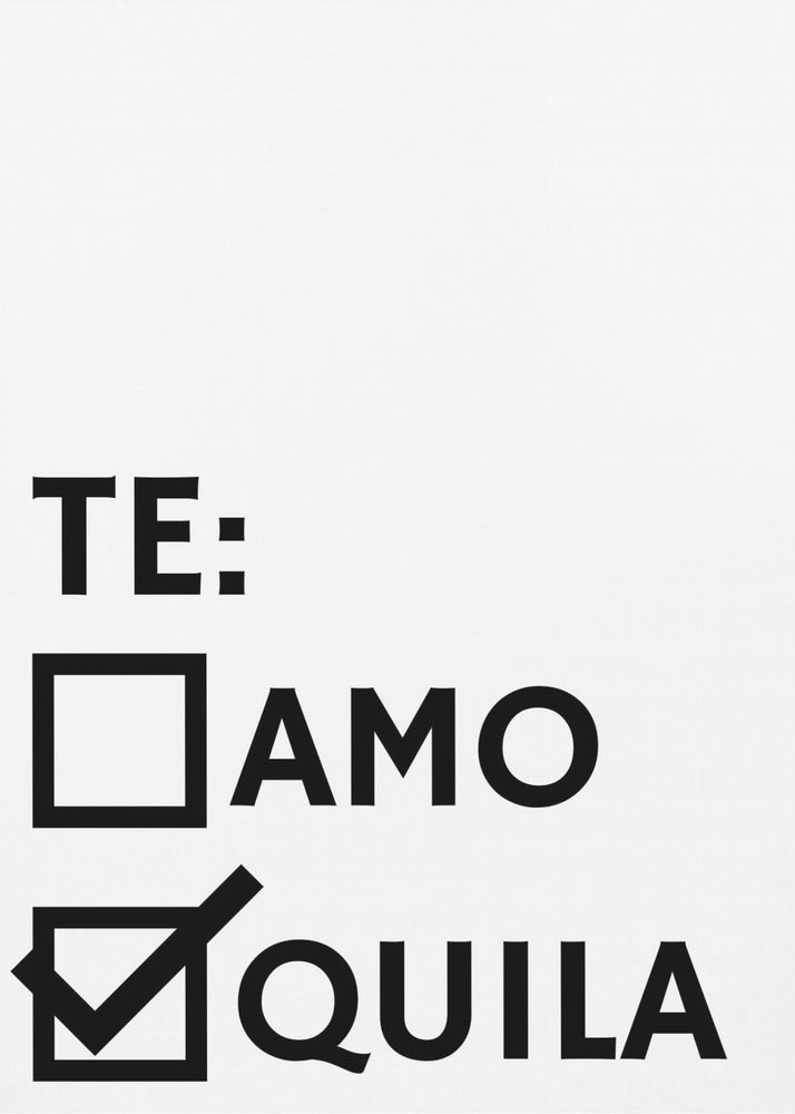 Tequila Liefde Keuze | Canvas