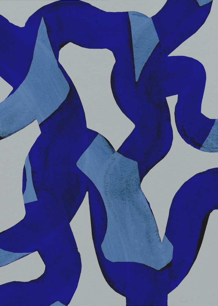 Abstracte penseelstreken 65X | Poster