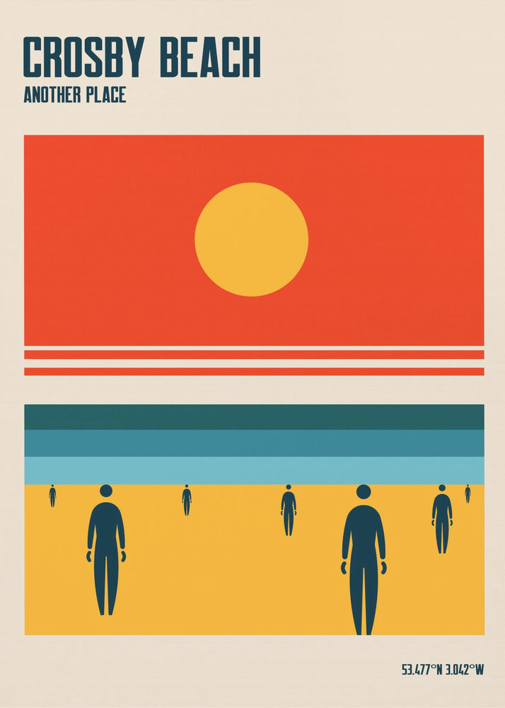 Crosby Beach Iron Men Liverpool Merseyside | Canvas