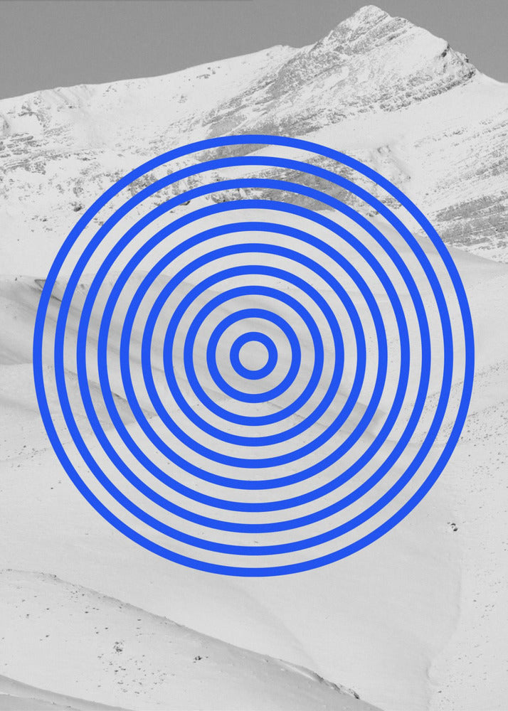 Blauwe Echoes | Poster