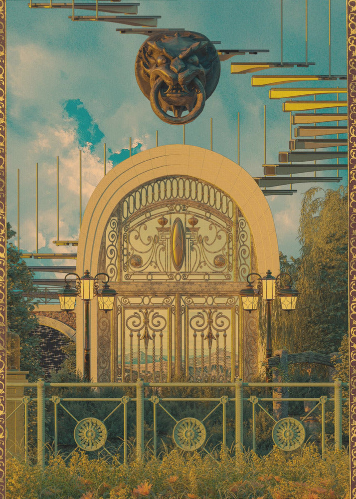 Surrealistische Poort | Canvas