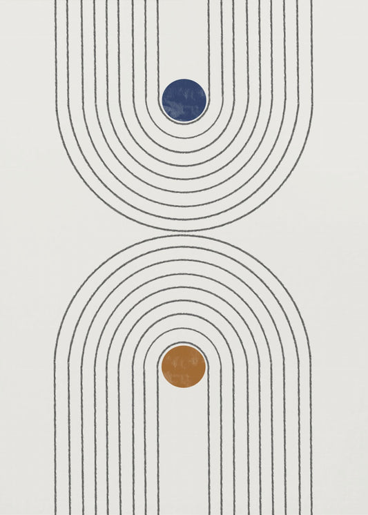 Gebogen paden | Poster
