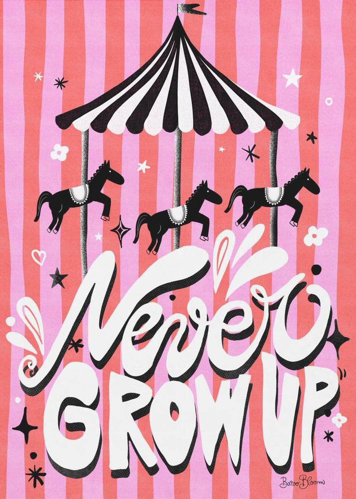 Carrousel - Word nooit volwassen | Canvas