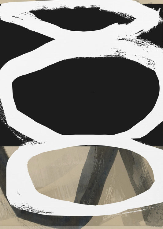 Vet Zwart Op Wit Nr. 4 | Canvas