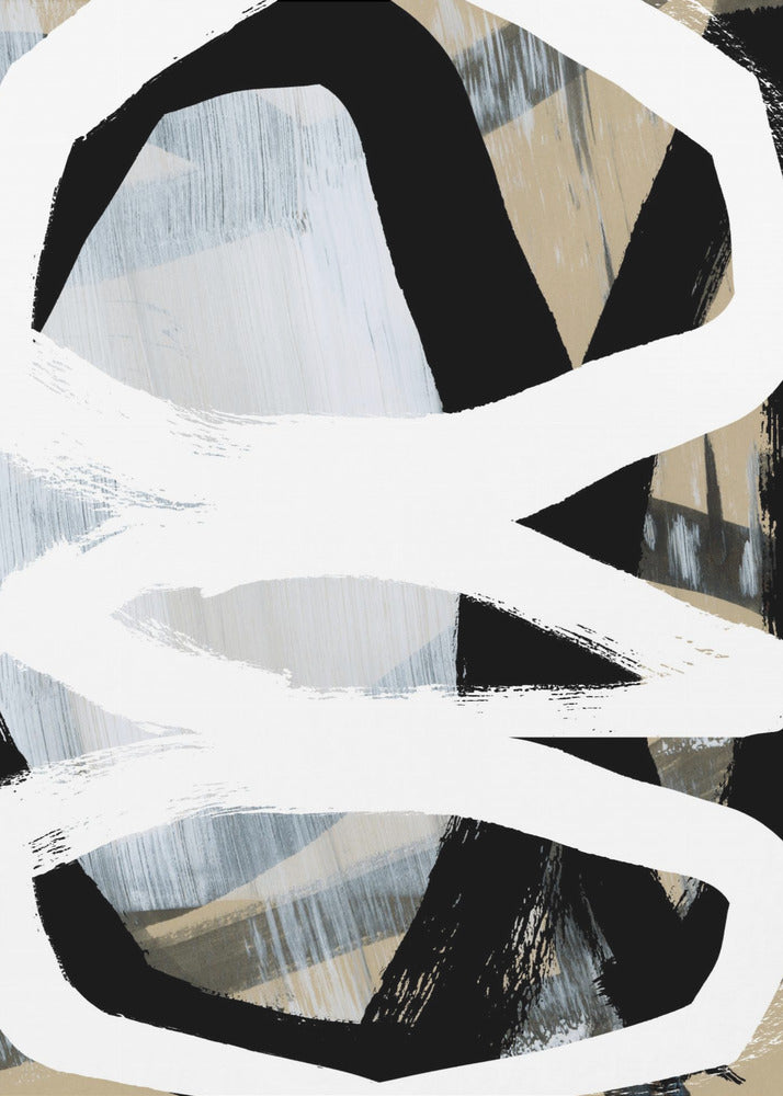 Vet Zwart Op Wit Nr. 3 | Canvas