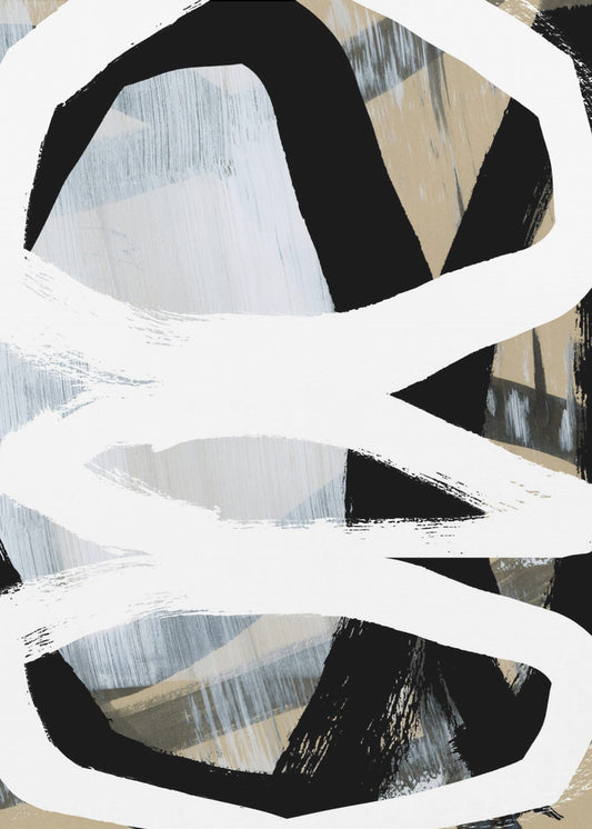 Vet Zwart Op Wit Nr. 3 | Canvas