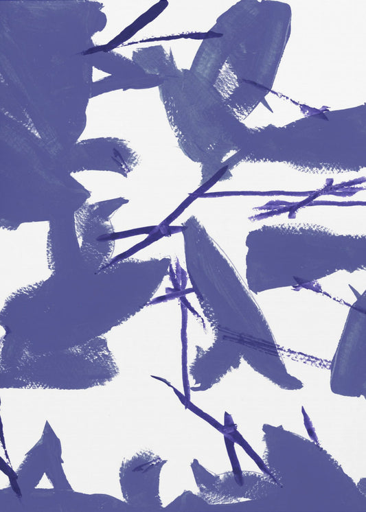 Blauwe bloemen nr. 3 | Canvas