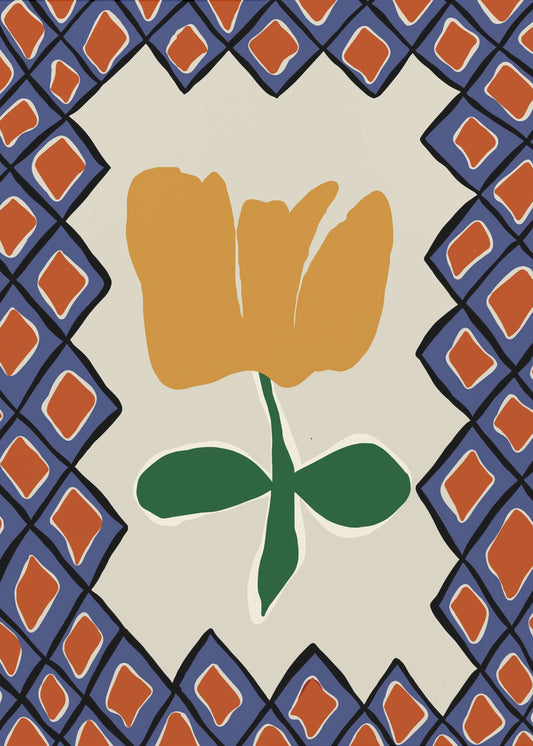 Petal plaid speeltijd II | Poster