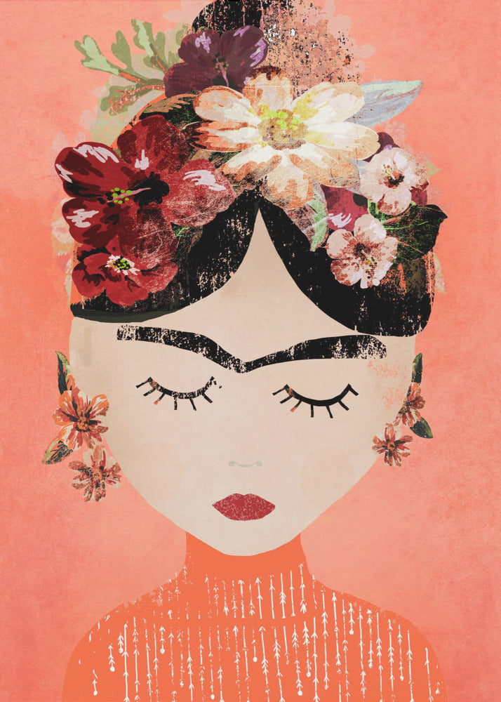 Frida (Perzik) | Canvas