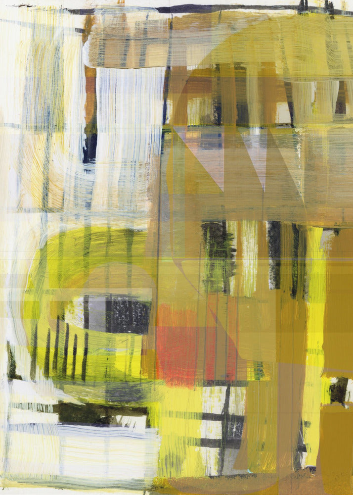 Yellow Ochre Abstract No1 | Poster