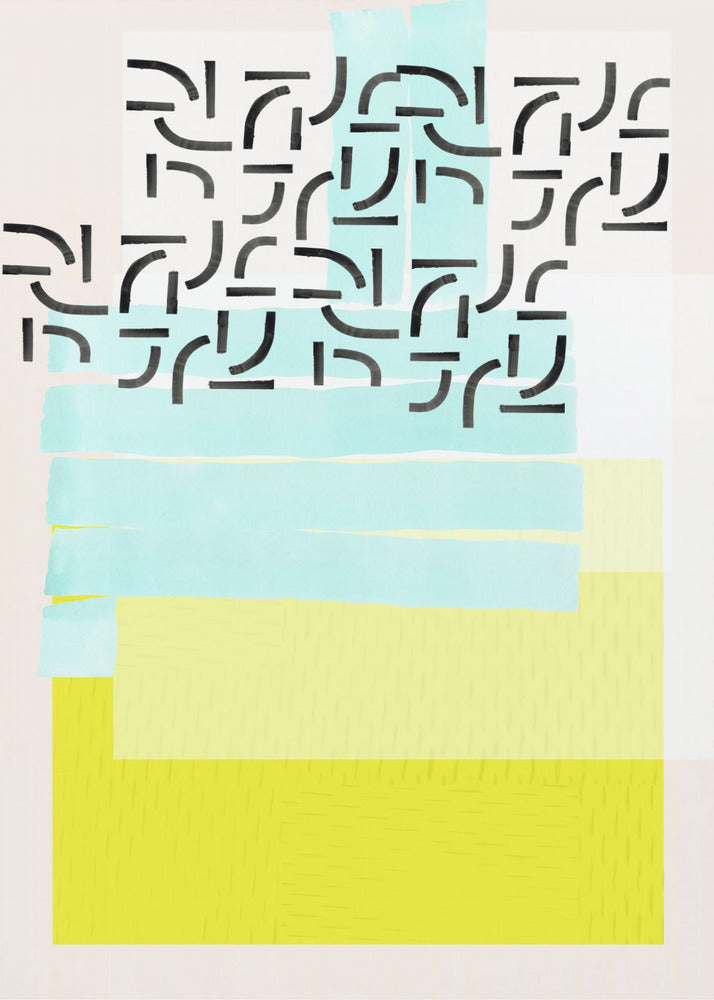 Pastelpatrooncollage 3 | Poster