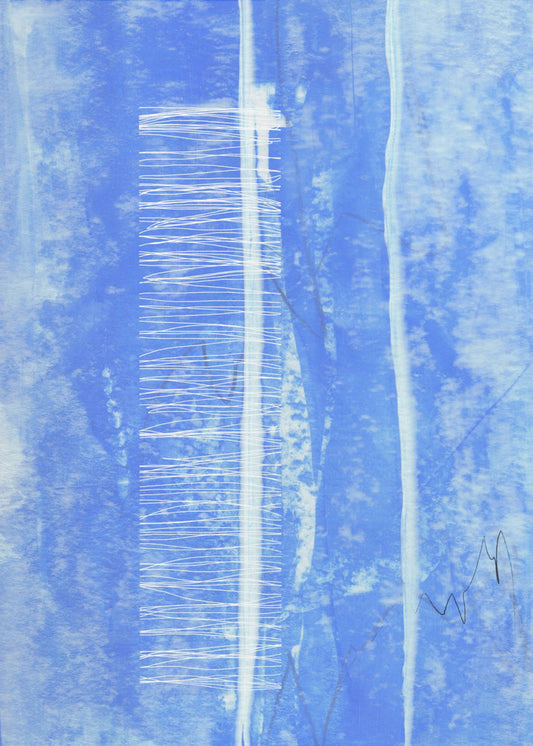 Verticale witte lijnaccenten | Poster