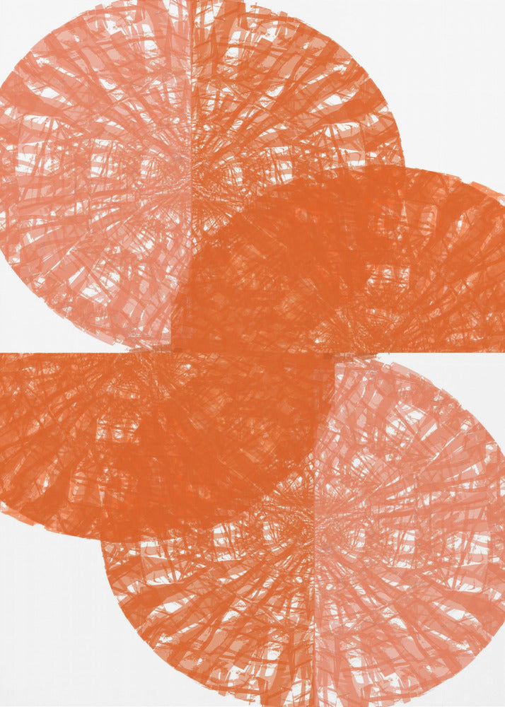 Oranje Cirkel Fans 1 | Canvas