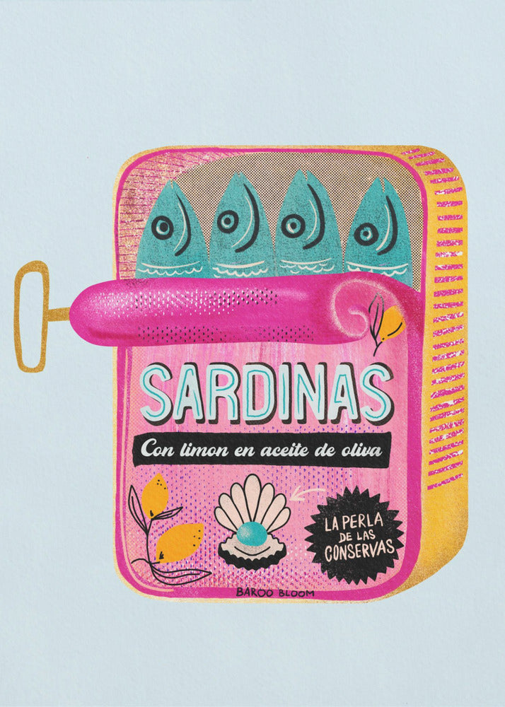 Sardientjesblikje | Canvas