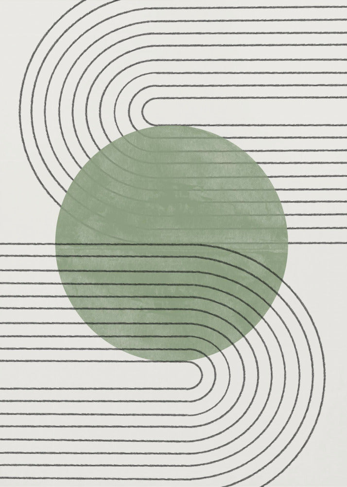 Gebogen Harmonie | Canvas