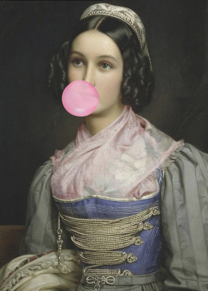 Bubble Gum Portret | Canvas