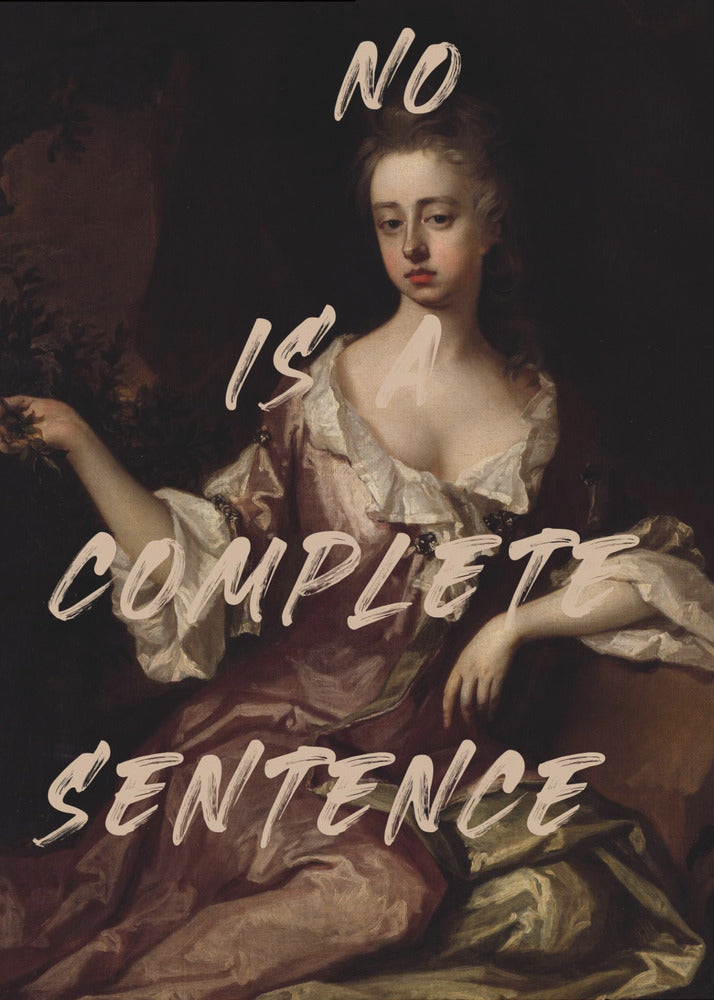 Nee is een complete zin | Poster