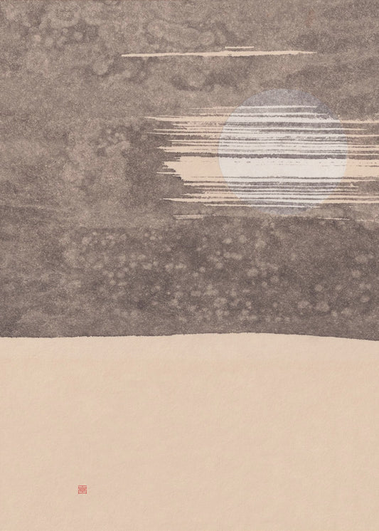 Studie nr. 4 | Aan zee | Poster