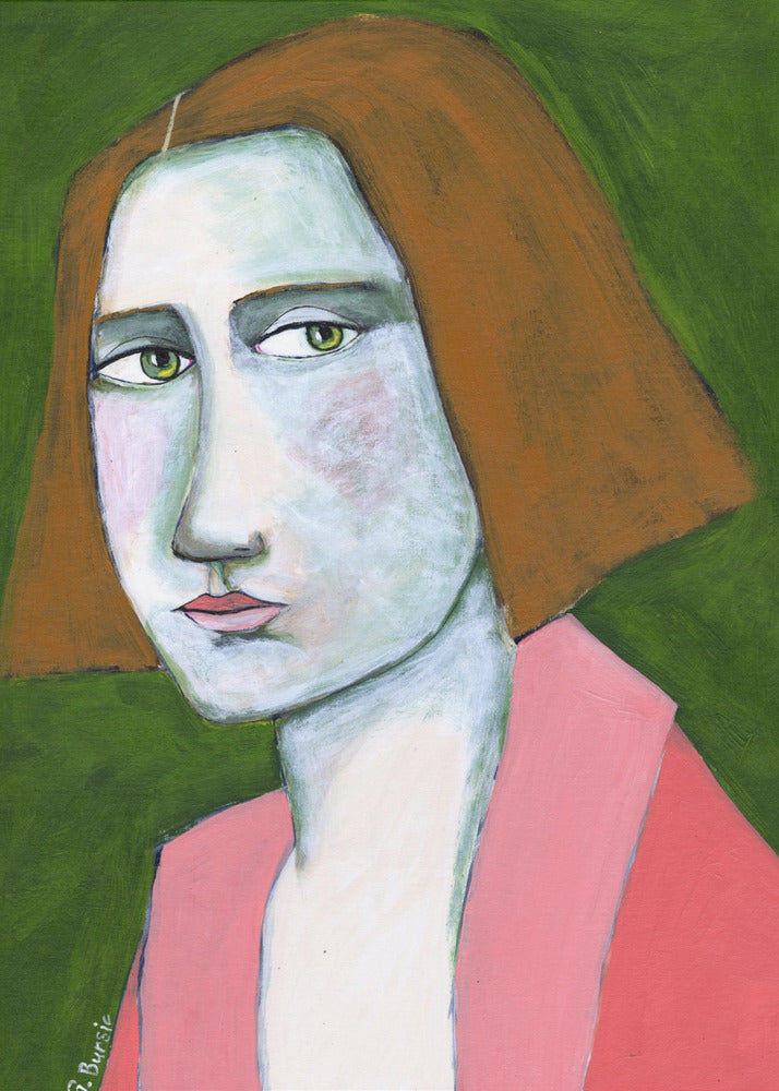 Woman in Pink Jacket | Poster