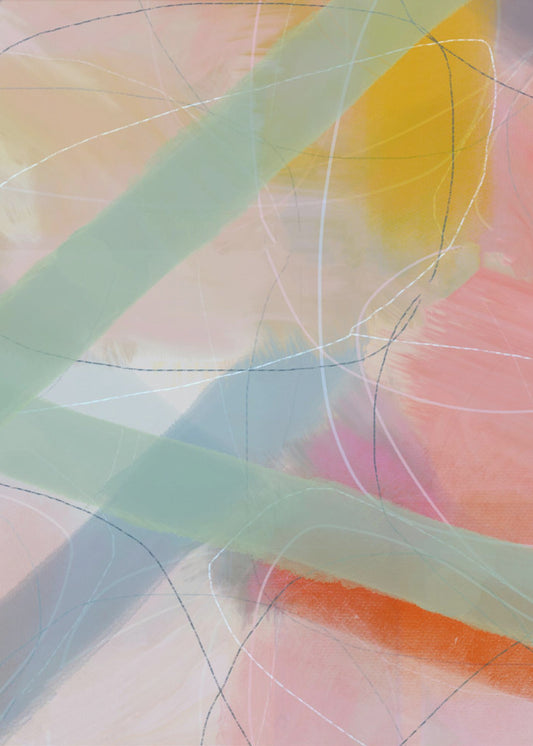 Zachte abstracte vormen 2 | Canvas